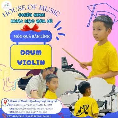 Khóa Học Drum & Violin Tại House Of Music – 