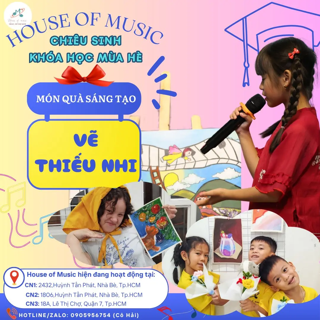 Khóa Học Vẽ Thiếu Nhi Tại House Of Music